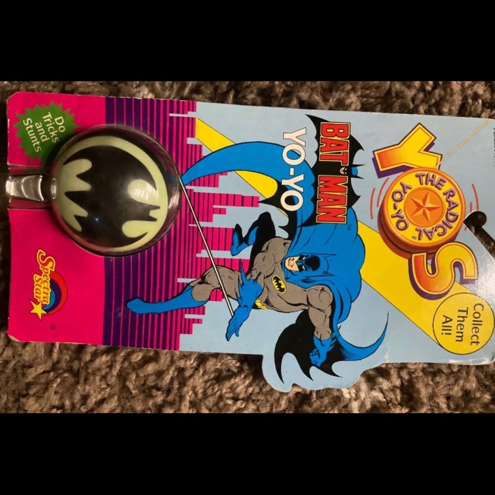 1988 batman yo yo spectra star yos . Batman rare vintage toy